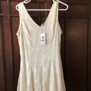 Bar III cream short dress